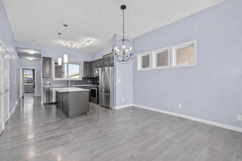 103 Masters Heights Se, Calgary, AB - Indoor Photo Showing Kitchen With Upgraded Kitchen