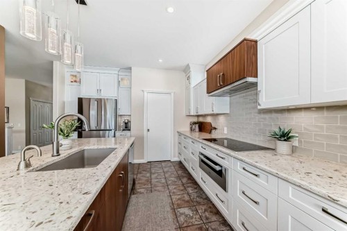 58 Chapala Crescent Se, Calgary, AB - Indoor Photo Showing Kitchen With Stainless Steel Kitchen With Upgraded Kitchen