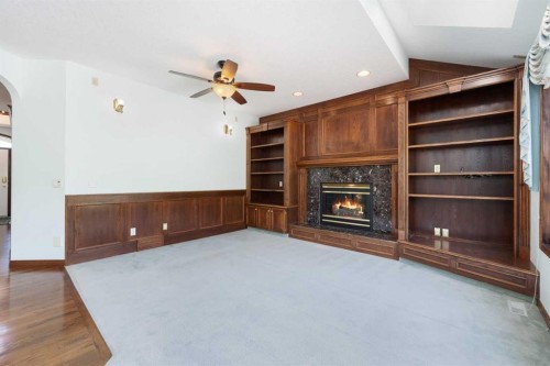 1600 Evergreen Hill Sw, Calgary, AB - Indoor With Fireplace