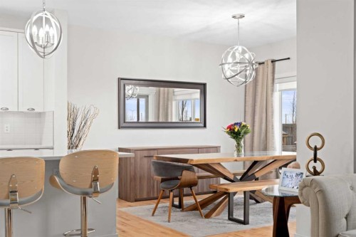 115 Mahogany Way Se, Calgary, AB - Indoor Photo Showing Dining Room