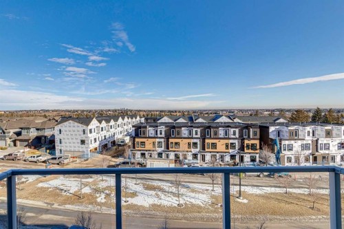 408-660 Shawnee Square Sw, Calgary, AB - Outdoor With Balcony With View