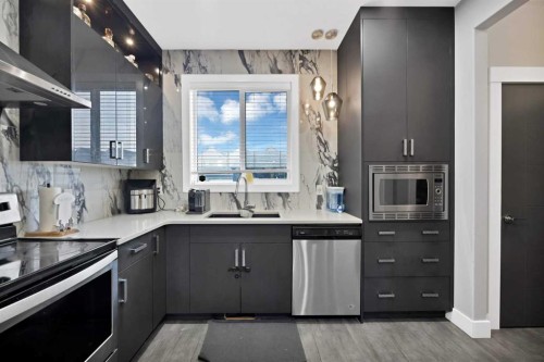 34 Cornerstone Road Ne, Calgary, AB - Indoor Photo Showing Kitchen With Upgraded Kitchen