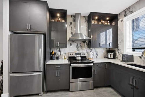 34 Cornerstone Road Ne, Calgary, AB - Indoor Photo Showing Kitchen