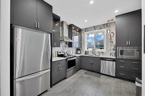 34 Cornerstone Road Ne, Calgary, AB - Indoor Photo Showing Kitchen With Upgraded Kitchen