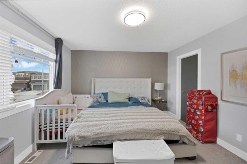 34 Cornerstone Road Ne, Calgary, AB - Indoor Photo Showing Bedroom