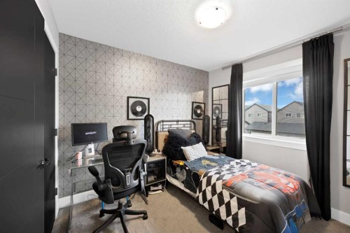 34 Cornerstone Road Ne, Calgary, AB - Indoor Photo Showing Bedroom