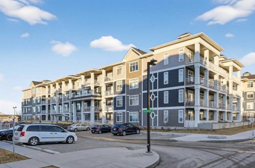402-500 Auburn Meadows Common Se, Calgary, AB - Outdoor With Balcony With Facade