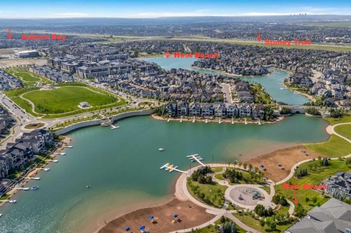 26 Mahogany Green Se, Calgary, AB - Outdoor With Body Of Water With View