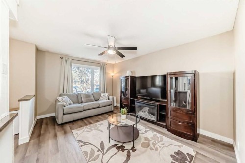 1013 Marcombe Crescent Ne, Calgary, AB - Indoor Photo Showing Living Room