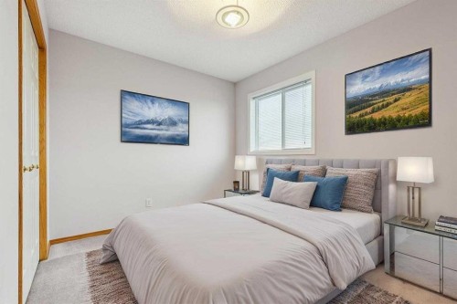 276 Hidden Valley Grove Nw, Calgary, AB - Indoor Photo Showing Bedroom