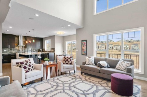 173 Sage Meadows Circle Nw, Calgary, AB - Indoor Photo Showing Living Room