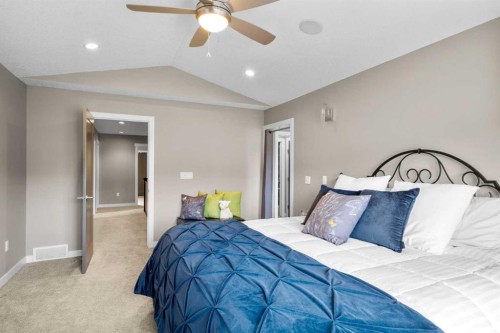 173 Sage Meadows Circle Nw, Calgary, AB - Indoor Photo Showing Bedroom