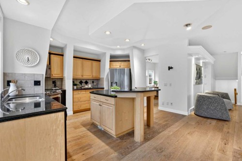 12069 Valley Ridge Drive Nw, Calgary, AB - Indoor Photo Showing Kitchen With Double Sink