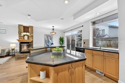 12069 Valley Ridge Drive Nw, Calgary, AB - Indoor With Fireplace