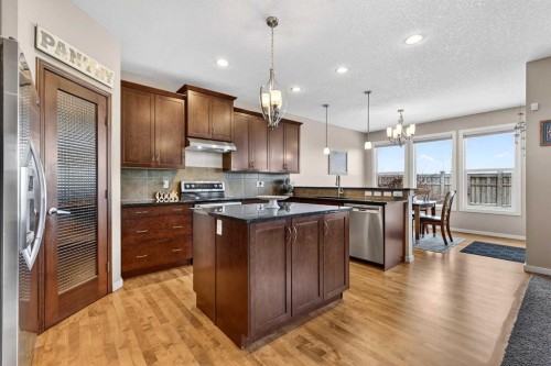 401 Mahogany Court Se, Calgary, AB - Indoor Photo Showing Kitchen With Upgraded Kitchen