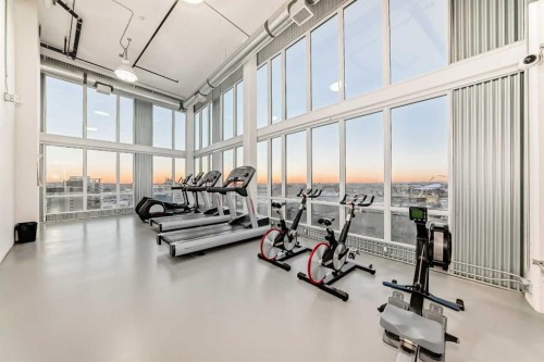 310-450 8 Avenue Se, Calgary, AB - Indoor Photo Showing Gym Room