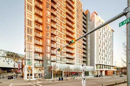 310-450 8 Avenue Se, Calgary, AB - Outdoor With Balcony With Facade