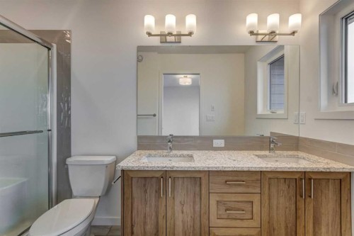 37 Setonvista Gate Se, Calgary, AB - Indoor Photo Showing Bathroom