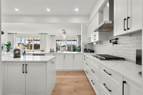 116 Ranchers View, Okotoks, AB - Indoor Photo Showing Kitchen With Upgraded Kitchen