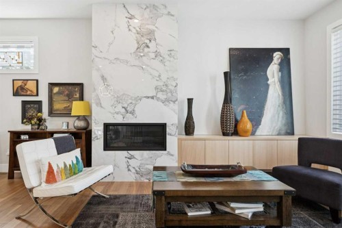 60 Havenhurst Crescent Sw, Calgary, AB - Indoor With Fireplace