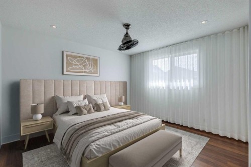23 Erin Grove Court Se, Calgary, AB - Indoor Photo Showing Bedroom