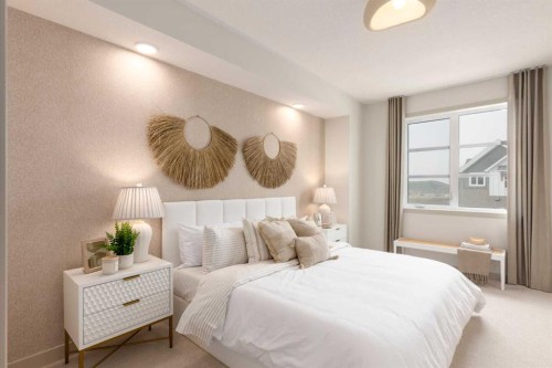 605 Savanna Drive Ne, Calgary, AB - Indoor Photo Showing Bedroom