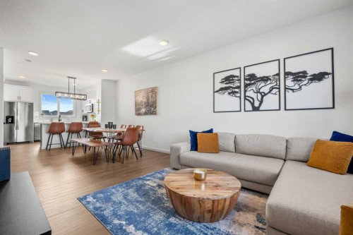 161 Lavender Manor Se, Calgary, AB - Indoor Photo Showing Living Room