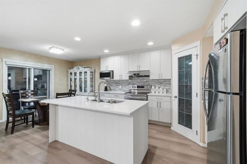 131 San Fernando Crescent Ne, Calgary, AB - Indoor Photo Showing Kitchen With Stainless Steel Kitchen With Double Sink With Upgraded Kitchen