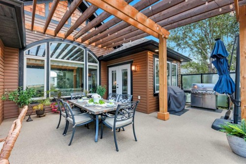 1053 Hillcrest Manor Estates, Strathmore, AB - Outdoor With Deck Patio Veranda With Exterior