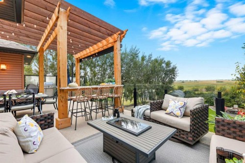 1053 Hillcrest Manor Estates, Strathmore, AB - Outdoor With Deck Patio Veranda With Exterior