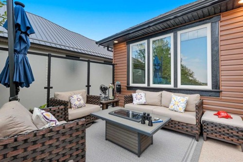 1053 Hillcrest Manor Estates, Strathmore, AB - Outdoor With Deck Patio Veranda With Exterior