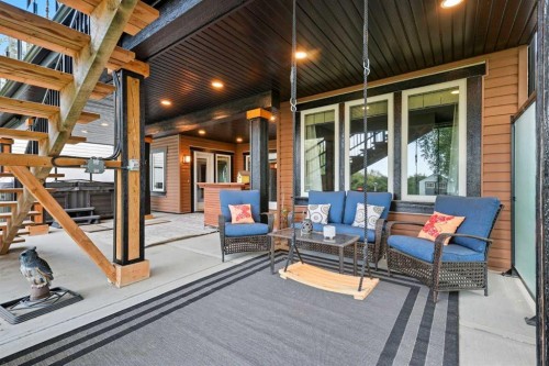 1053 Hillcrest Manor Estates, Strathmore, AB - Outdoor With Deck Patio Veranda