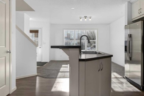 512 Evanston Drive Nw, Calgary, AB - Indoor Photo Showing Kitchen With Double Sink