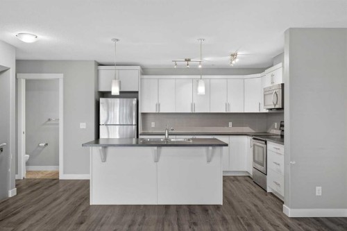 307 Skyview Ranch Grove Ne, Calgary, AB - Indoor Photo Showing Kitchen With Double Sink