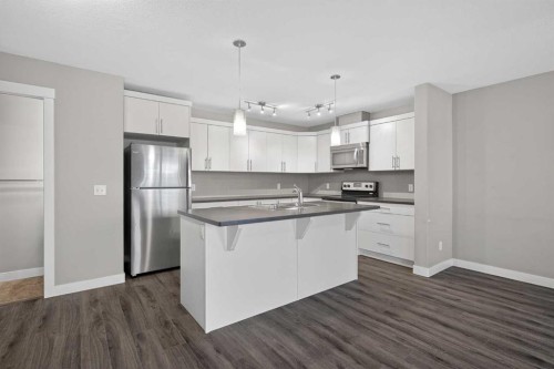 307 Skyview Ranch Grove Ne, Calgary, AB - Indoor Photo Showing Kitchen With Double Sink