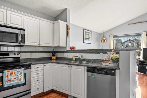 192 Mt Aberdeen Circle Se, Calgary, AB - Indoor Photo Showing Kitchen With Double Sink