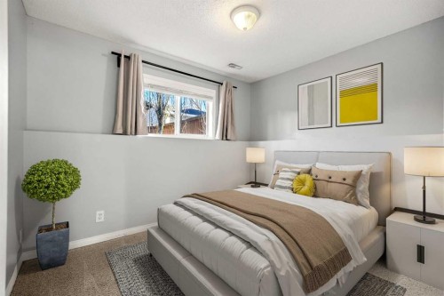 192 Mt Aberdeen Circle Se, Calgary, AB - Indoor Photo Showing Bedroom
