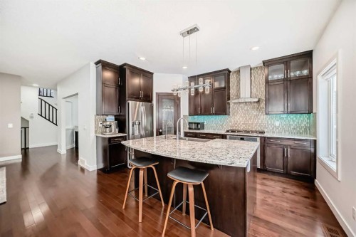 19 Valley Pointe Way Nw, Calgary, AB - Indoor Photo Showing Kitchen With Stainless Steel Kitchen With Upgraded Kitchen