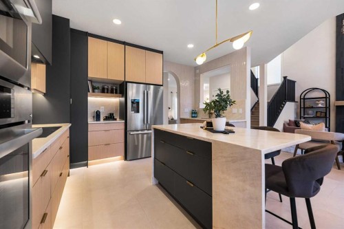 125 Discovery Place Sw, Calgary, AB - Indoor Photo Showing Kitchen With Stainless Steel Kitchen With Upgraded Kitchen