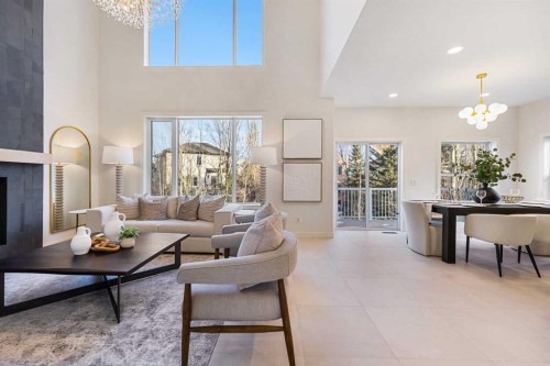 125 Discovery Place Sw, Calgary, AB - Indoor Photo Showing Living Room