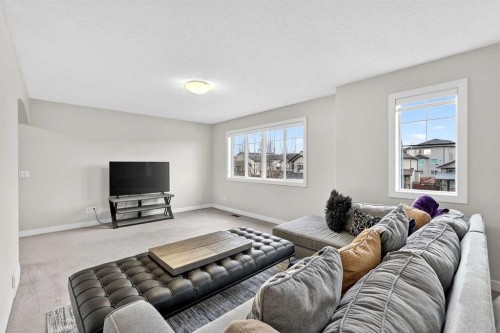 344 Windermere Drive, Chestermere, AB - Indoor Photo Showing Living Room