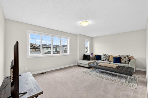 344 Windermere Drive, Chestermere, AB - Indoor Photo Showing Living Room