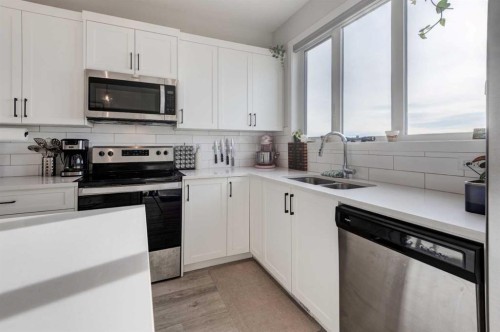 1969 Rangeview Drive Se, Calgary, AB - Indoor Photo Showing Kitchen With Stainless Steel Kitchen With Double Sink