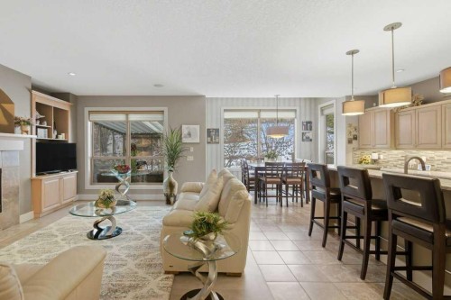 247 St Moritz Drive Sw, Calgary, AB - Indoor With Fireplace