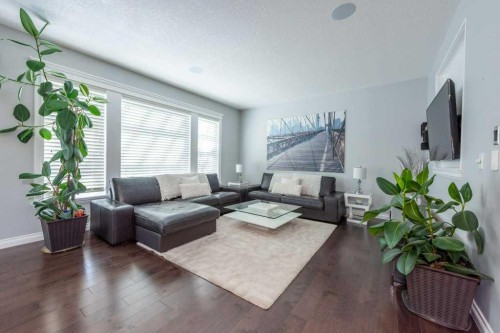 67 Auburn Sound Manor Se, Calgary, AB - Indoor Photo Showing Living Room