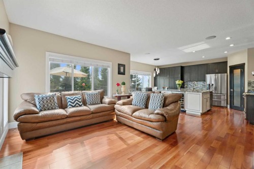 113 Aspen Stone Place Sw, Calgary, AB - Indoor Photo Showing Living Room