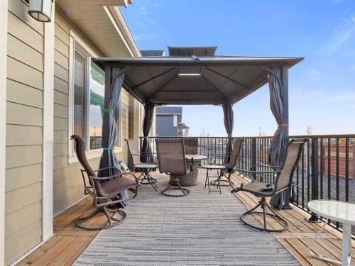 110 Sunstone Way, Balzac, AB - Outdoor With Deck Patio Veranda With Exterior
