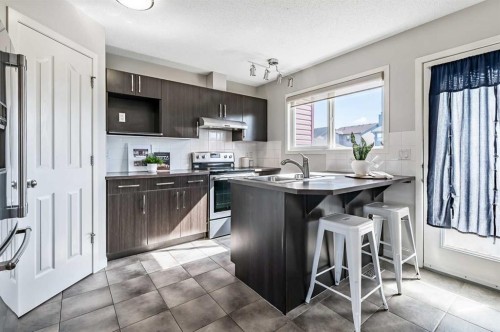 6 Autumn Green Se, Calgary, AB - Indoor Photo Showing Kitchen With Stainless Steel Kitchen With Upgraded Kitchen