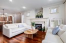 1-2413 2 Avenue Nw, Calgary, AB  - Indoor Photo Showing Living Room With Fireplace 
