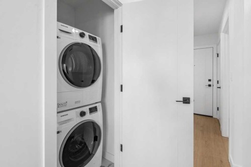 409-8375 Broadcast Avenue, Calgary, AB - Indoor Photo Showing Laundry Room